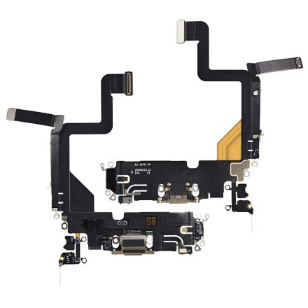 For iPhone 14 Pro Charging Port Flex Cable Ribbon - Gold - OEM Pulled