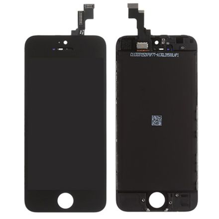For iPhone 5S LCD Screen Digitizer Assembly with Frame - Black - OEM Assembled