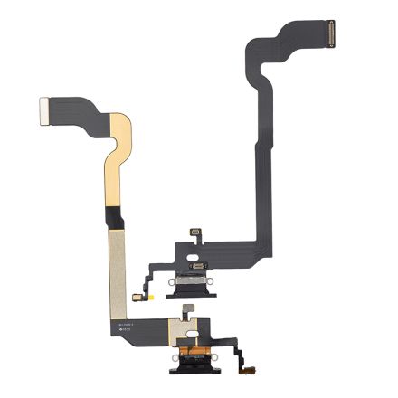 For iPhone X Charging Port Flex Cable Ribbon - Black
