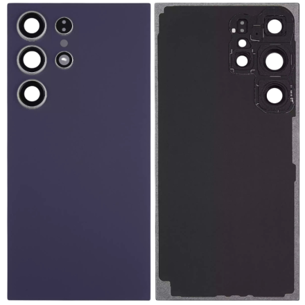 For Samsung Galaxy S24 Ultra 5G S928B/S928U/S928U1/S928W/S928N Battery Cover with Small Parts - Titanium Violet