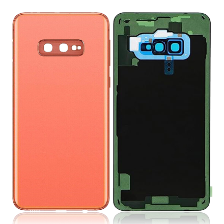 For Samsung Galaxy S10e G970/G970U/G970F  Battery Cover with Adhesive - Orange
