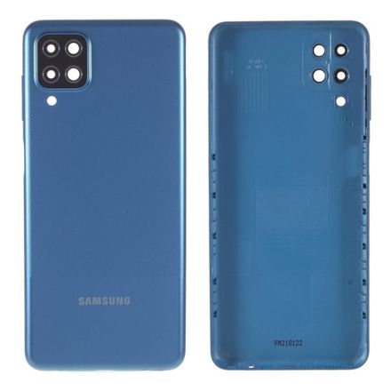 For Samsung Galaxy A12 SM-A125 Battery Cover - Blue - Samsung Logo