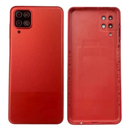 For Samsung Galaxy A12 SM-A125 Battery Cover - Red - Samsung Logo