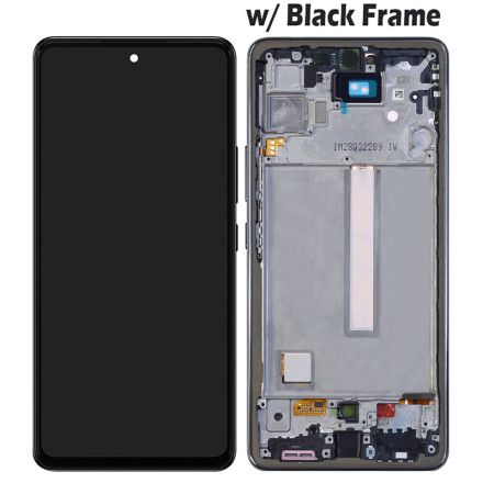 For Samsung Galaxy A53 5G SM-A536 OLED Screen Digitizer Assembly With Front Frame - Black - OEM New