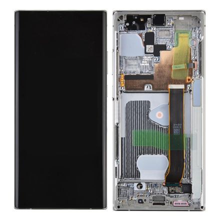 For Samsung Galaxy Note20 Ultra N985U/N985F OLED Screen Digitizer Assembly with Front Frame - White - OEM New