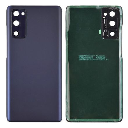For Samsung Galaxy S20 FE G780 Battery Cover with Small Parts - Cloud Navy - Samsung Logo