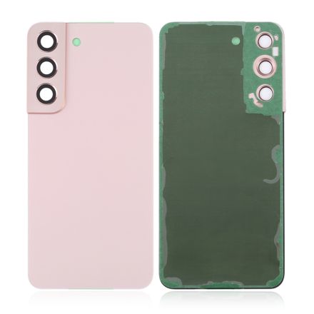 For Samsung Galaxy S22 5G S901/S901U/S901B Battery Cover with Small Parts - Pink Gold - Samsung Logo