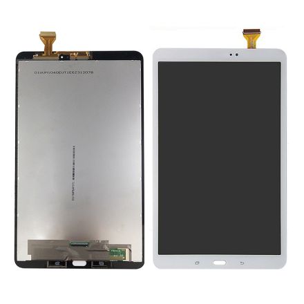 For Samsung Galaxy Tab A 10.1 (2016) SM-T585(LTE) LCD Screen Digitizer Assembly - White - Samsung Logo - High Quality