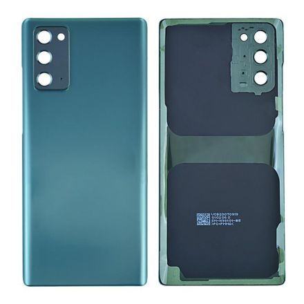 For Samsung Galaxy Note20 N980U/N980F Battery Cover with Small Parts - Green - Samsung Logo