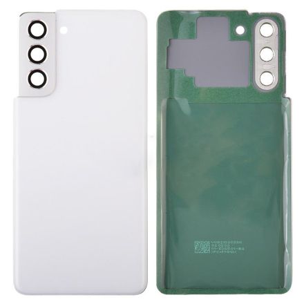 For Samsung Galaxy S21 G991/G991U/G991B Battery Cover with Small Parts - White - Samsung Logo