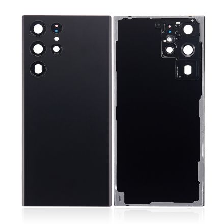 For Samsung Galaxy S22 Ultra 5G S908/S908U/S908B Battery Cover with Small Parts - Black