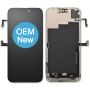 For iPhone 15 Pro Max OLED Screen Digitizer Assembly with Frame - Black - OEM New